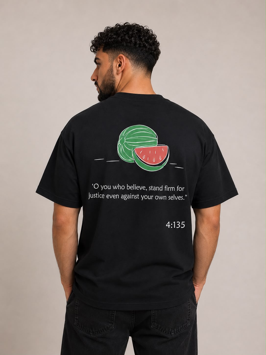 HAQQ "Stand Justice" Oversized T-Shirt